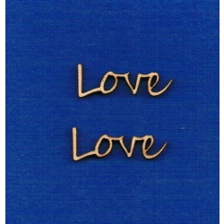 SKLEJKA #3mm Love 3x1cm  / segoe /  2 szt